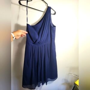 dove & dahlia navy blue formal cocktail dress women's 12  #2350